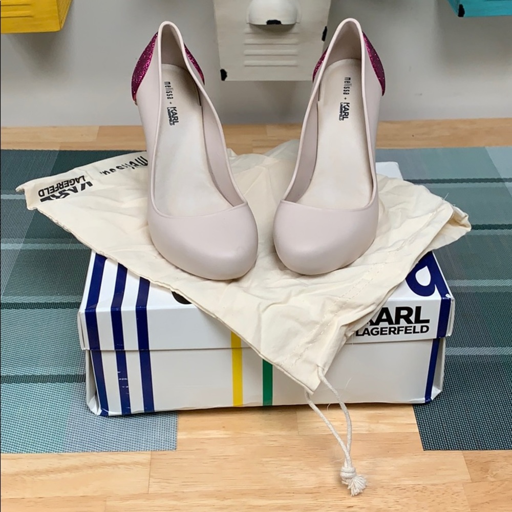 Playful pumps by Melissa and Karl Lagerfeld